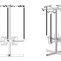 גדר מודולרית מנירוסטה.